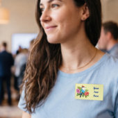 Herstelvogel en Hibiscussen Naambadge