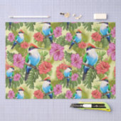 Herstelvogel en Hibiscussen Tissuepapier (Craft)