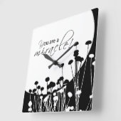 Herstelwonder, zwart en wit vierkante klok (Hoek)