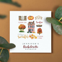 Herstfavorieten Herfst Landelijke Bachelorette Par Servet