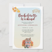 Herstfavorieten Rustic Bachelorette Weekend Kaart (Voorkant)