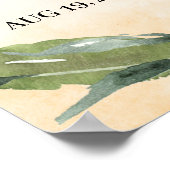 Herstflorale Bruiloftsontvangst Poster (Hoek)