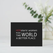 HERstoric Women Empowerment Quote Briefkaart (Staand voorkant)