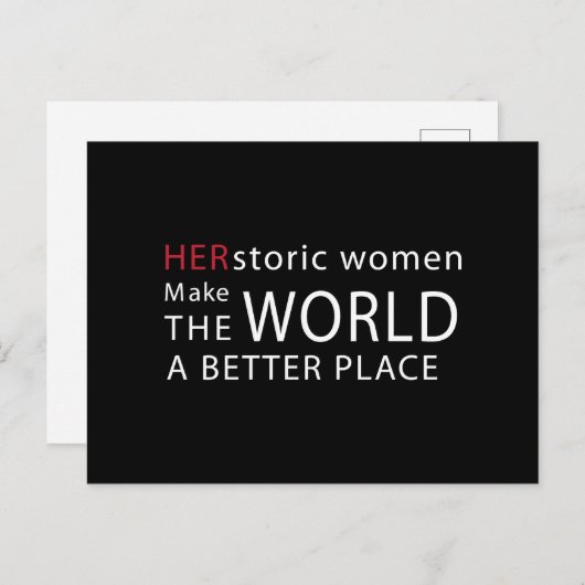HERstoric Women Empowerment Quote Briefkaart (Voorkant / Achterkant)