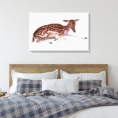 hert 2 canvas afdruk (Insitu (Slaapkamer))
