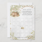 hert | Baby shower Bingo Kaart (Voorkant)