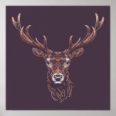 Hert | Bosdier Wanddecoratie Afdruk Poster (Voorkant)