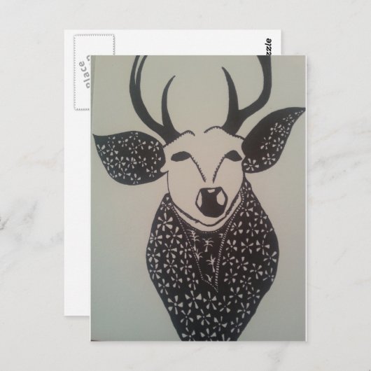 Hert Briefkaart (Voorkant / Achterkant)