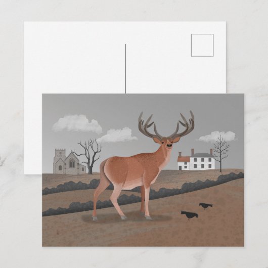 Hert Briefkaart (Voorkant / Achterkant)