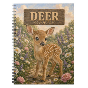 Hert Cute Baby Verhaalboek Nursery Dier Notitieboek