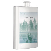 hert dennen groene bos landschap gepersonaliseerd flacon (Rechts)