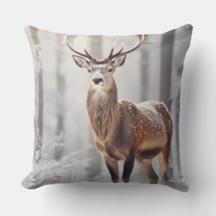 hert dier wilde dieren wildernis kleurrijke kunst kussen