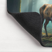 hert dier wilde dieren wildernis kleurrijke kunst muismat (Hoek)