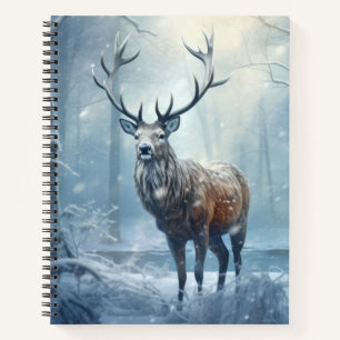 hert dier wilde dieren wildernis kleurrijke kunst notitieboek