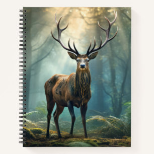 hert dier wilde dieren wildernis kleurrijke kunst notitieboek