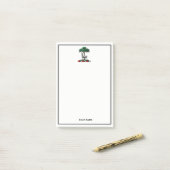 Hert door Boom Heraldisch Wapenschild Embleem Post-it® Notes (Op bureau)