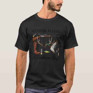 Hert Eend Vis Jagen Hallo Jachtseizoen Christ T-shirt