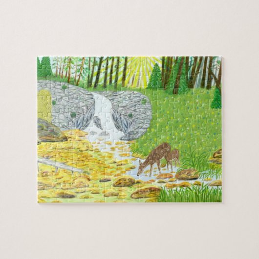 Hert en Ree Puzzle Extra Grote Stukken Legpuzzel (Horizontaal)
