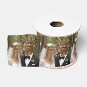 Hert en Reegeitje Trouwen in Bos Grosgrain Lint