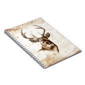  hert fineart F078 Notitieboek (Rechterzijde)