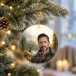 Hert Gedenk Foto Ornament In Lieve Herinnering