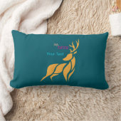 Hert grafisch ontwerp in landelijke bosstijl kussen (Deken)