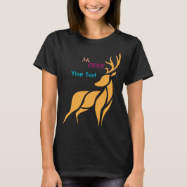 Hert Grafisch – Rustieke Bosstijl T-shirt