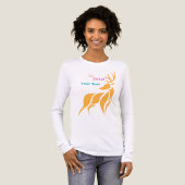 Hert Graphic – Rustieke stijl van het bos Tri-Blend Shirt (Voorkant)