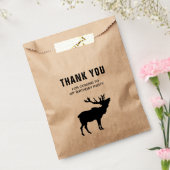 hert herten bos dank u verjaardagsfeestje bedankzakje (Gezegeld)