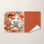 Hert in de herfst met herfstbladeren handdoek (Handdoek)