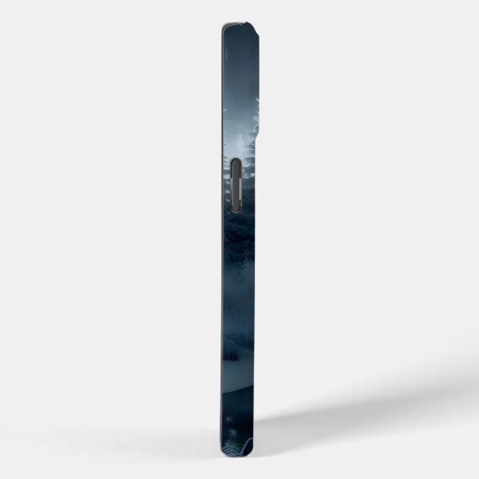 Hert in een winterrivier 's nachts Case-Mate iPhone case (Achterkant / Rechts)