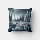 Hert in een winterrivier 's nachts kussen (Voorkant)