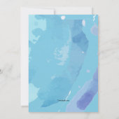 Hert in waterverf uitnodiging (Achterkant)