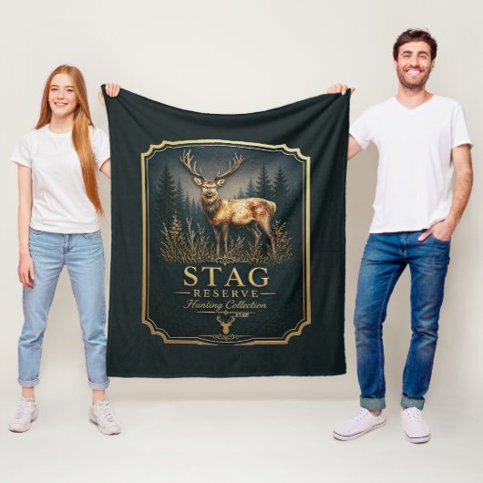HERT – JACHTCOLLECTIE  FLEECE DEKEN (In situ)