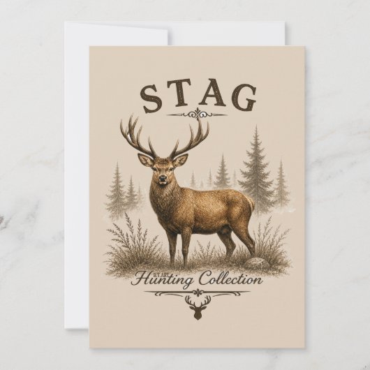HERT – JACHTCOLLECTIE KAART (Voorkant)