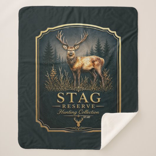 HERT – JACHTCOLLECTIE SHERPA DEKEN (Voorkant)