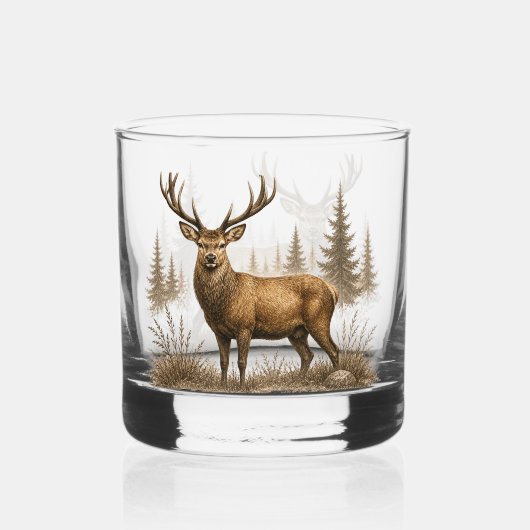 HERT – JACHTCOLLECTIE WHISKY GLAS (Voorkant)