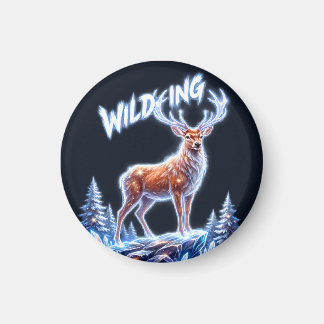 Hert Kerst Winter Wonderland Magneet
