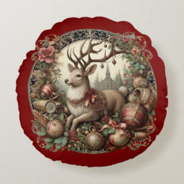 Hert met decoratie rond kussen