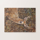 Hert met Gewei Kunstpuzzel Legpuzzel (Horizontaal)