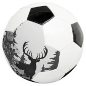 Hert met grote gewei uit het bos voetbal (Drie kwart)