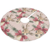 hert met rode strik kerstpatroon kerstboom rok (Gekanteld)