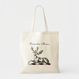 Hert met varen Heraldisch embleem Tote Bag