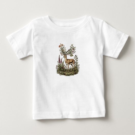 Hert met wilde bloem (Voorkant)