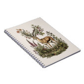 Hert met wilde bloem notitieboek (Rechterzijde)