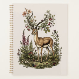 Hert met wilde bloem planner