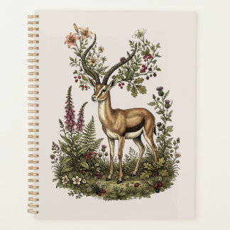 Hert met wilde bloem planner
