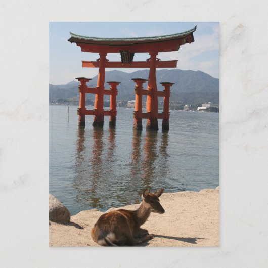 hert miyajima briefkaart (Voorkant)