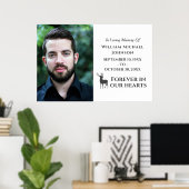 Hert Onze Hart Voor Altijd Aangepaste Foto Herdenk Poster (Thuiskantoor)