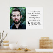 Hert Onze Hart Voor Altijd Aangepaste Foto Herdenk Poster (Keuken)